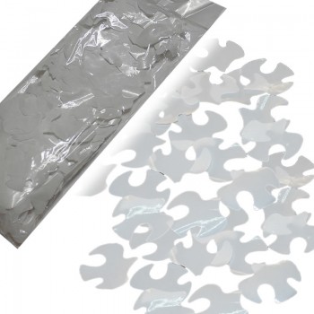 White Metallic Doves - 100g bag 
